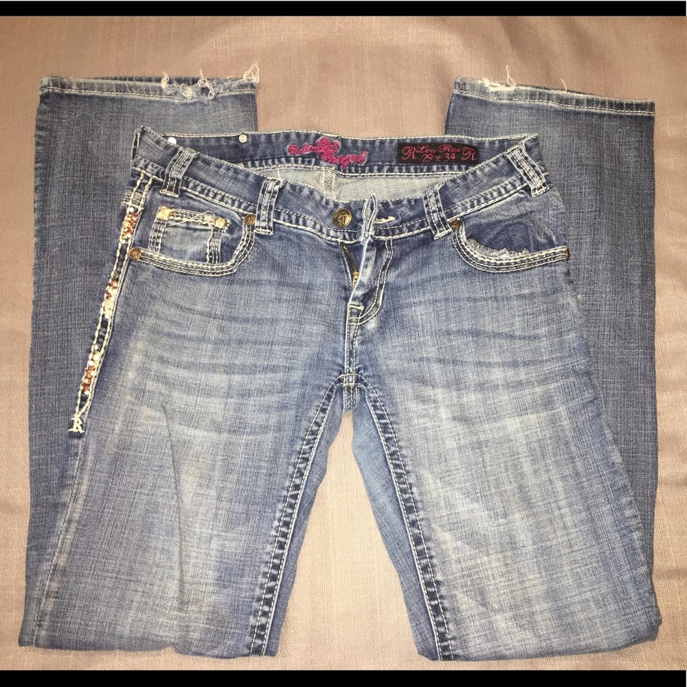Cowgirl Rock n Roll Jeans size 29x34